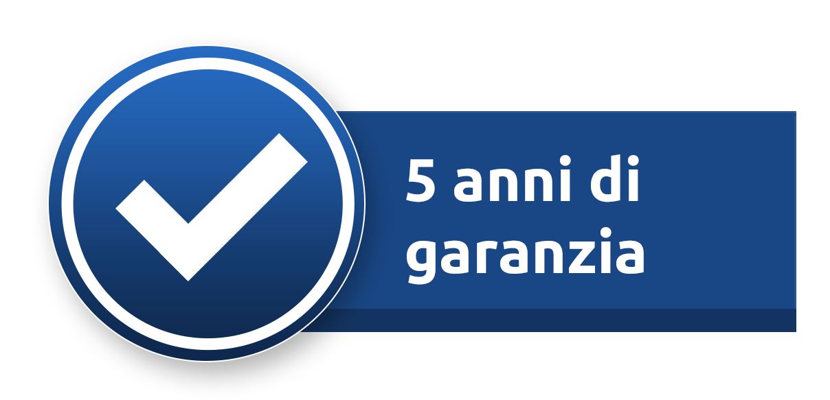 5 anni garanzia